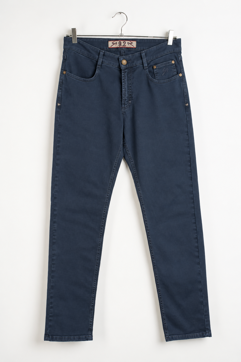 Pantalone 5 tasche gabardine blu