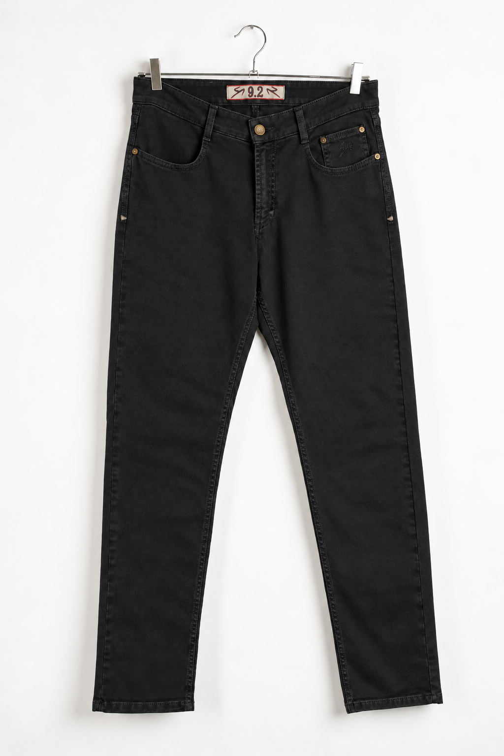 Pantalone 5 tasche gabardine nero