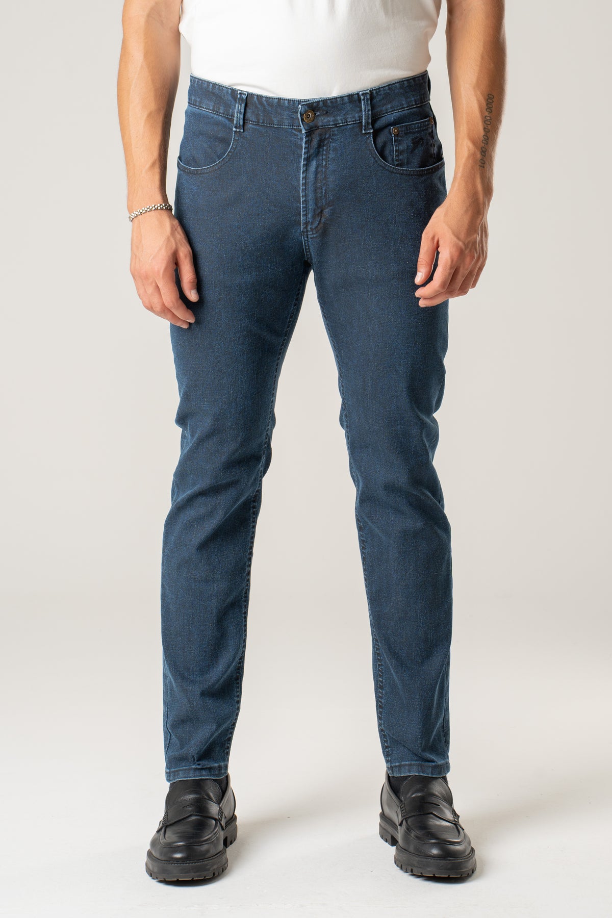 Denim effetto pelle lavato