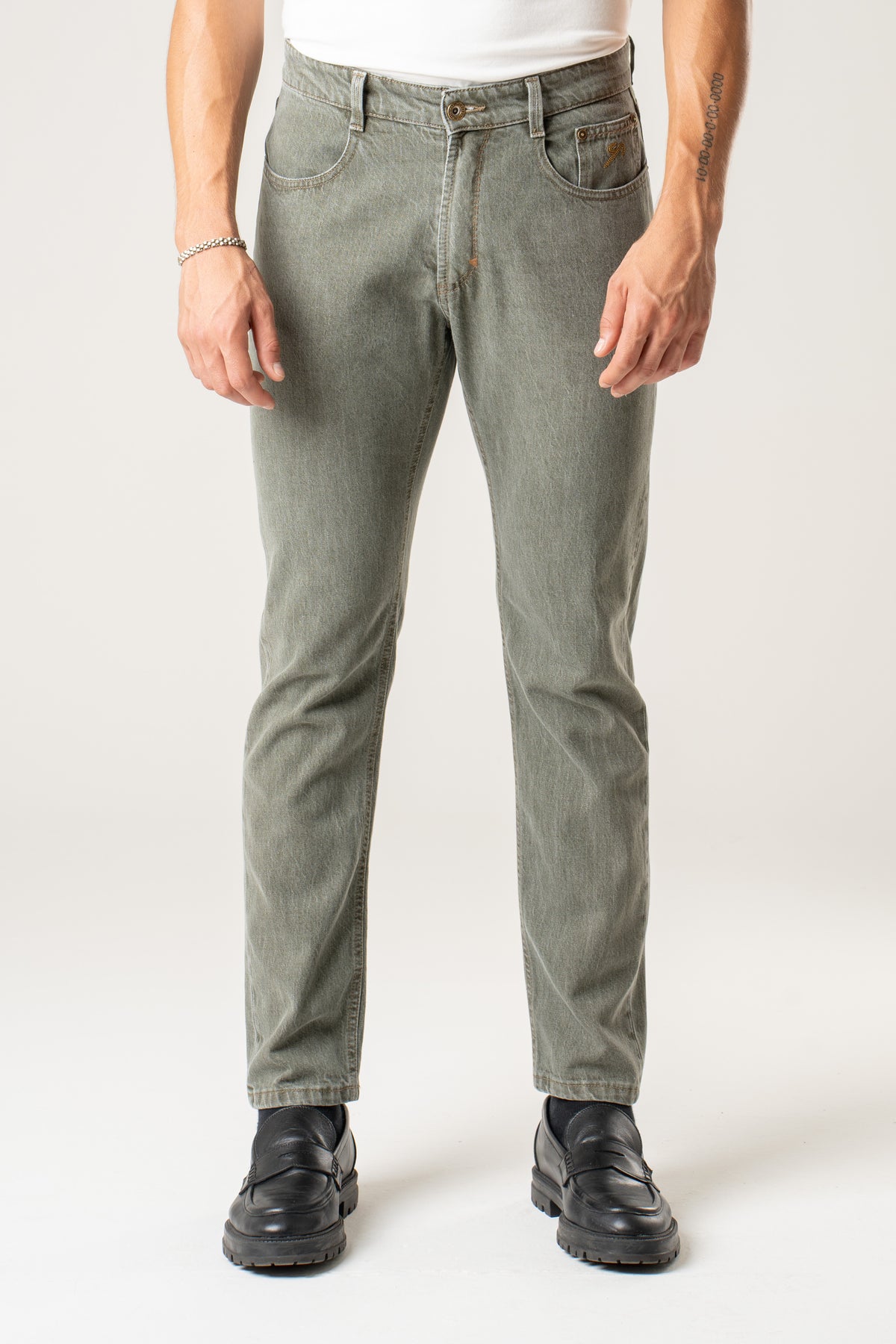Denim in tela color