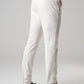 Pantalone chino in gabardina panna