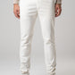 Pantalone chino in gabardina panna