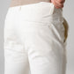 Pantalone chino in gabardina panna