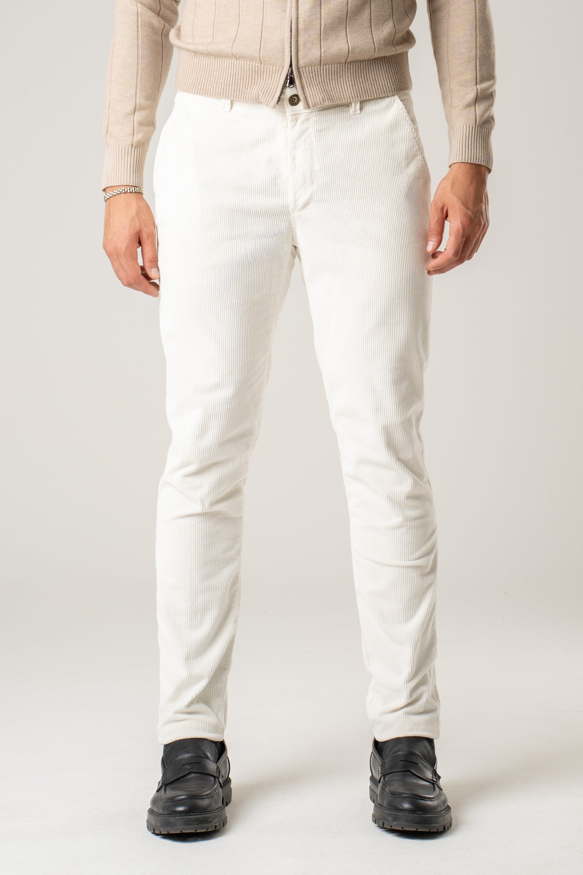 Pantalone chino velluto