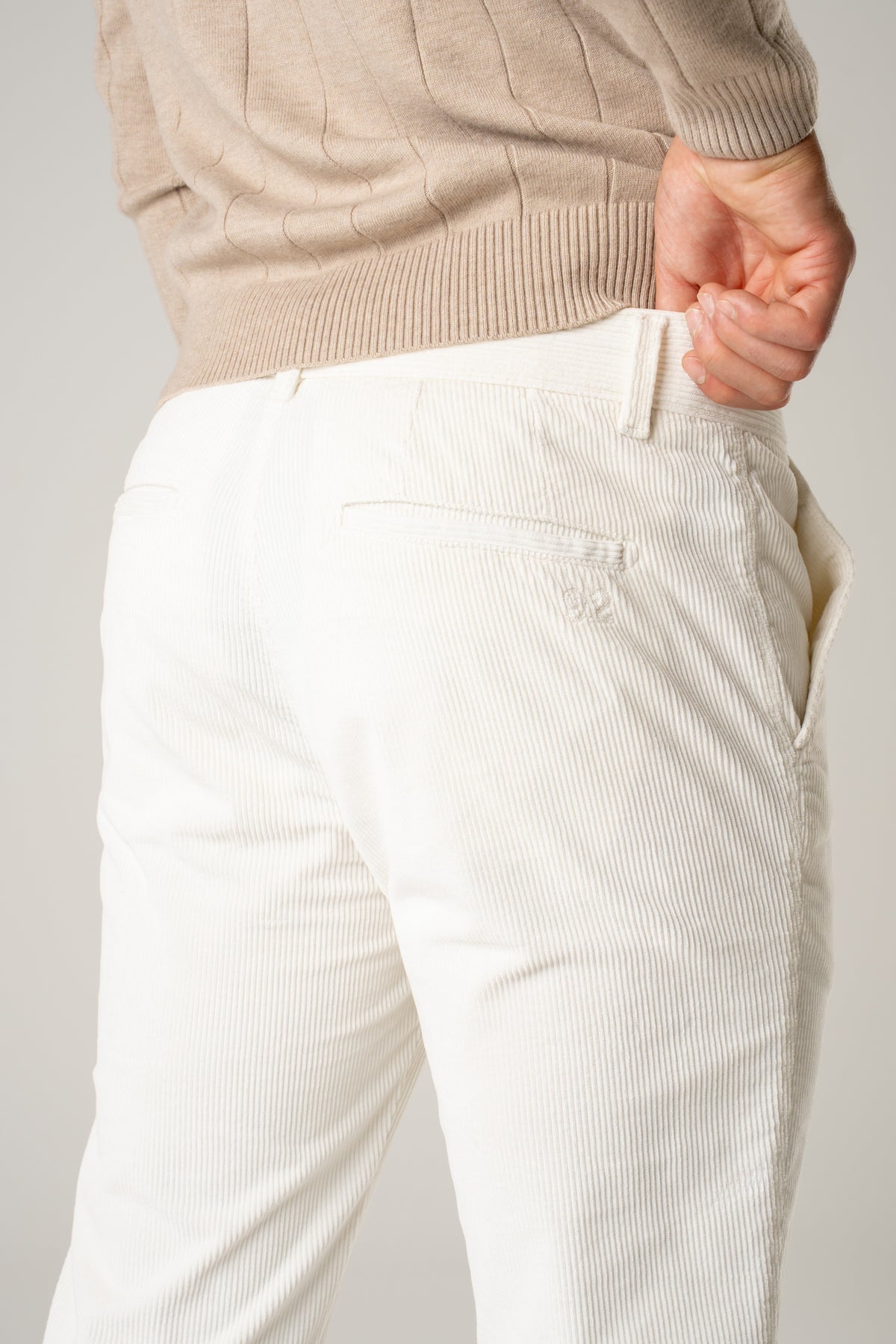 Pantalone chino velluto