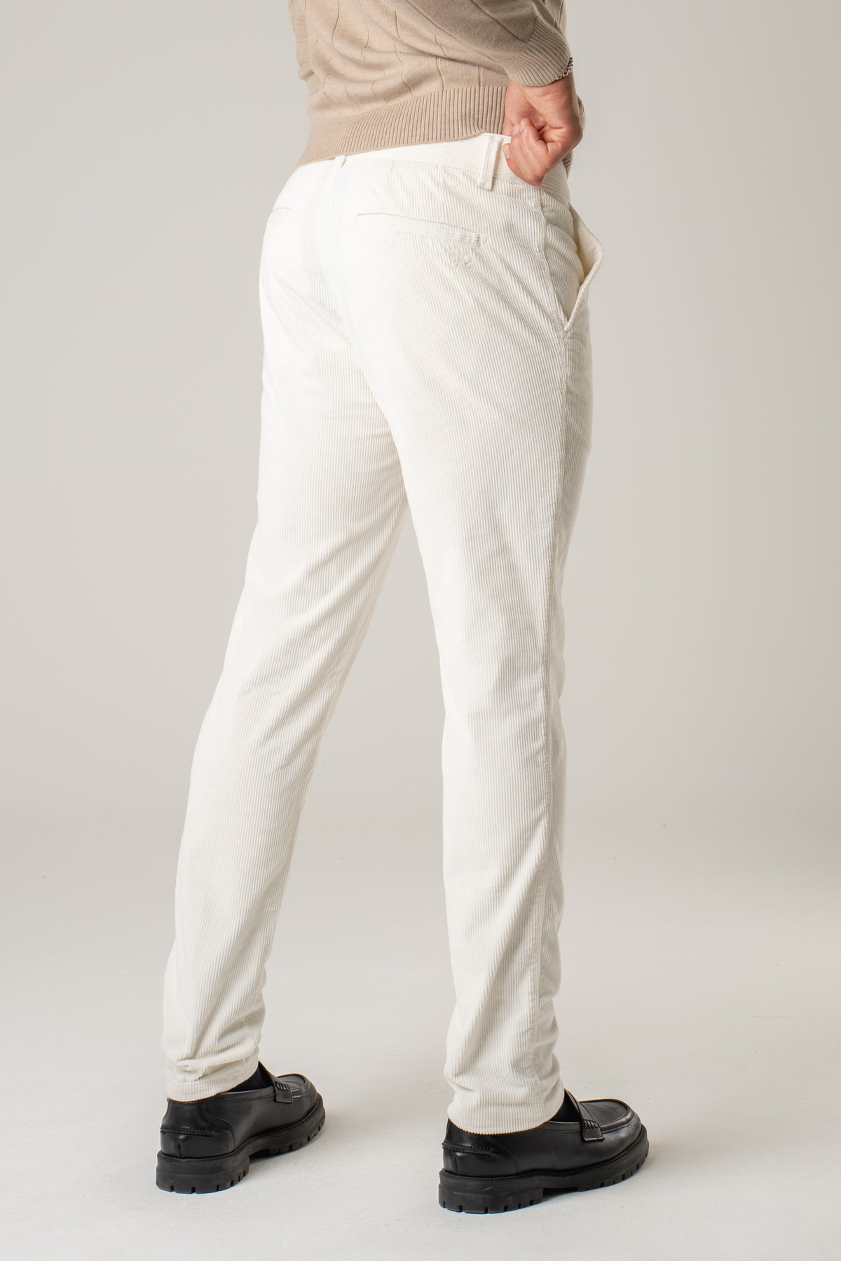 Pantalone chino velluto
