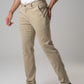 Pantalone chino in gabardina stampa micro