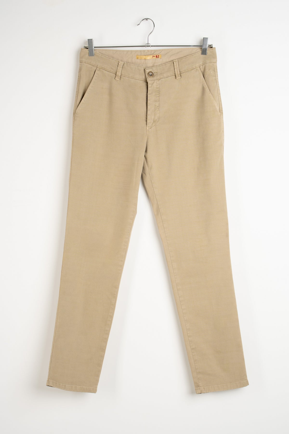 Pantalone chino in gabardina stampa micro