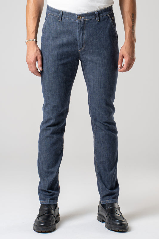 Denim chino tasca filetto