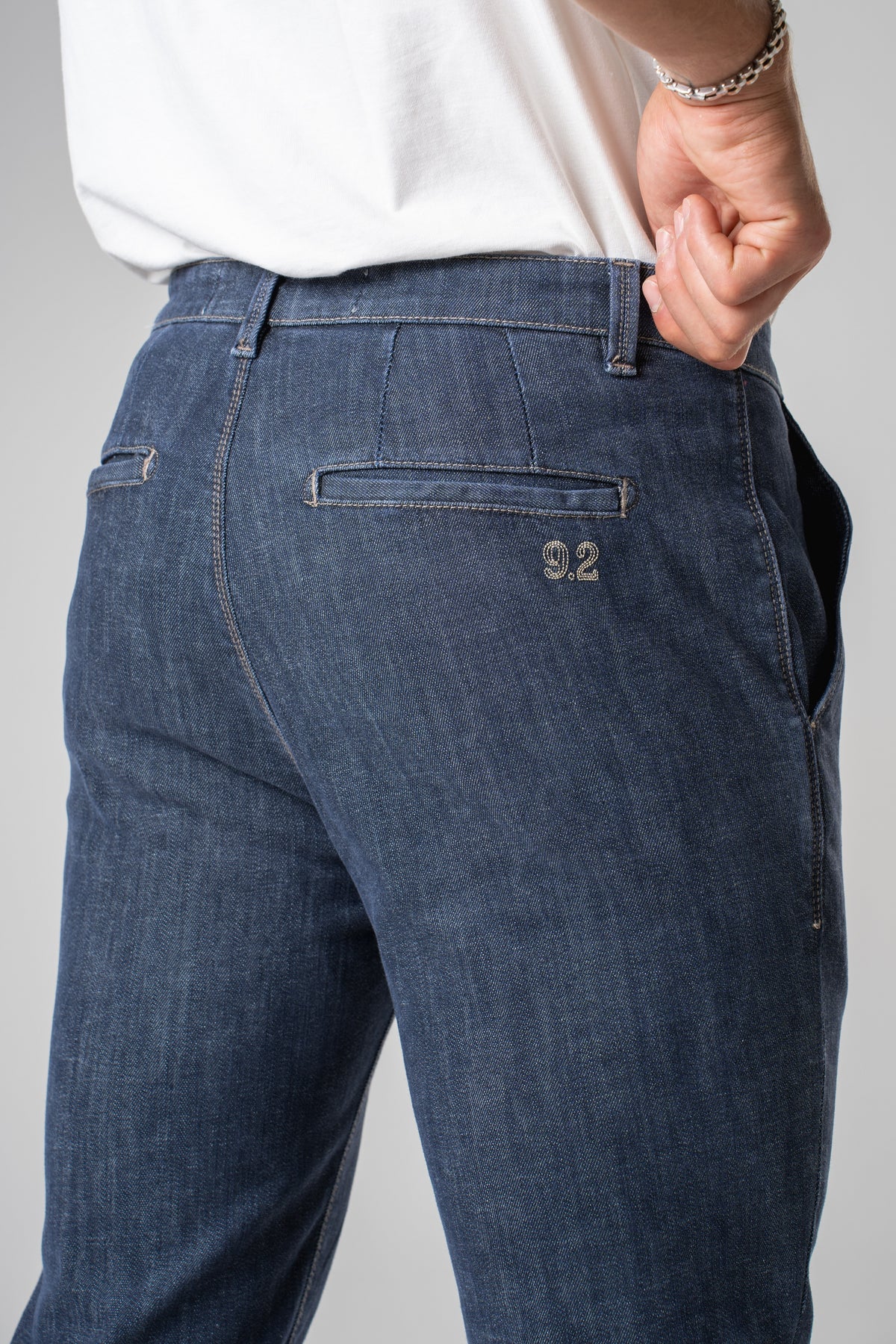 Denim chino tasca filetto