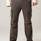 Pantalone cargo tascone in gabardina moro