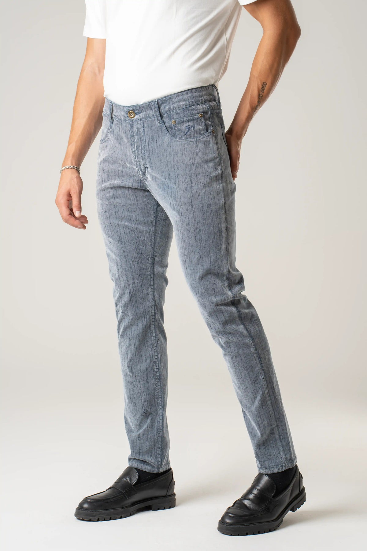 Denim effetto velluto