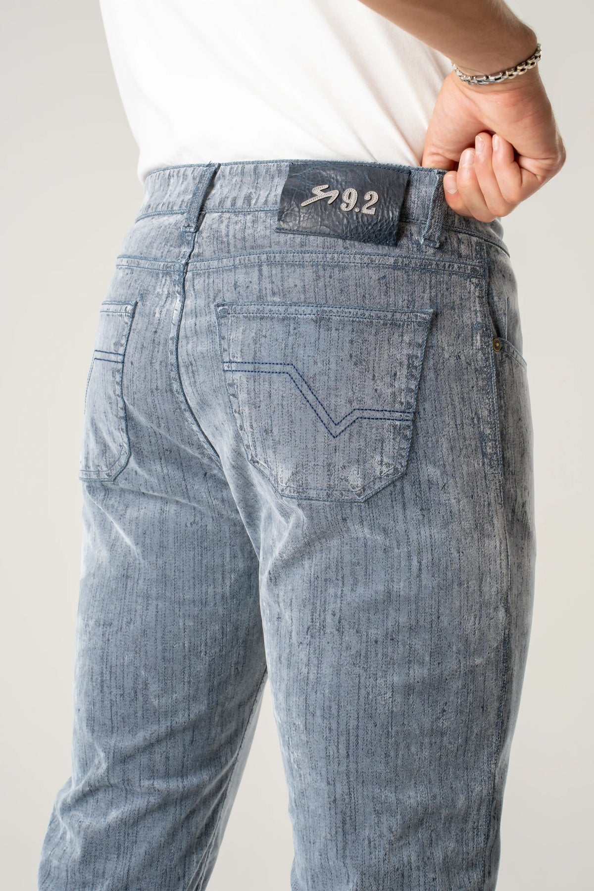 Denim effetto velluto