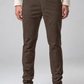 Pantalone chino in gabardina moro