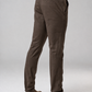 Pantalone chino in gabardina moro