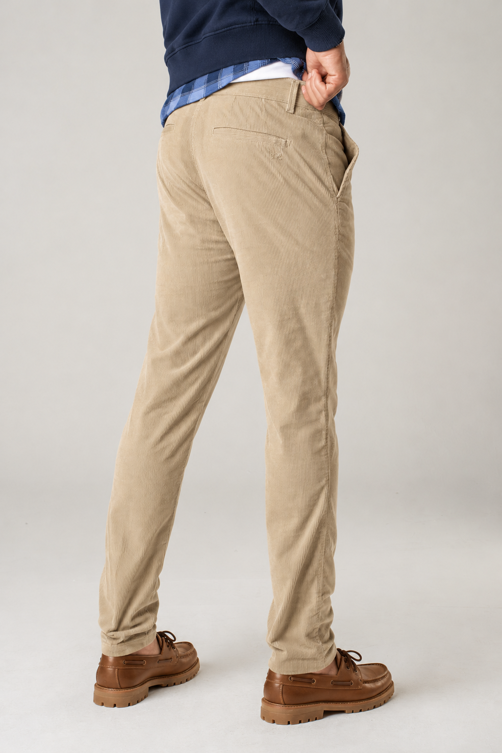 Pantalone chino velluto 1000 righe sabbia
