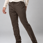 Pantalone chino in gabardina moro
