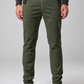 Pantalone chino in gabardina militare