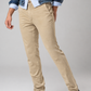 Pantalone chino in gabardina sabbia