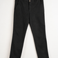 Pantalone chino in gabardina nero