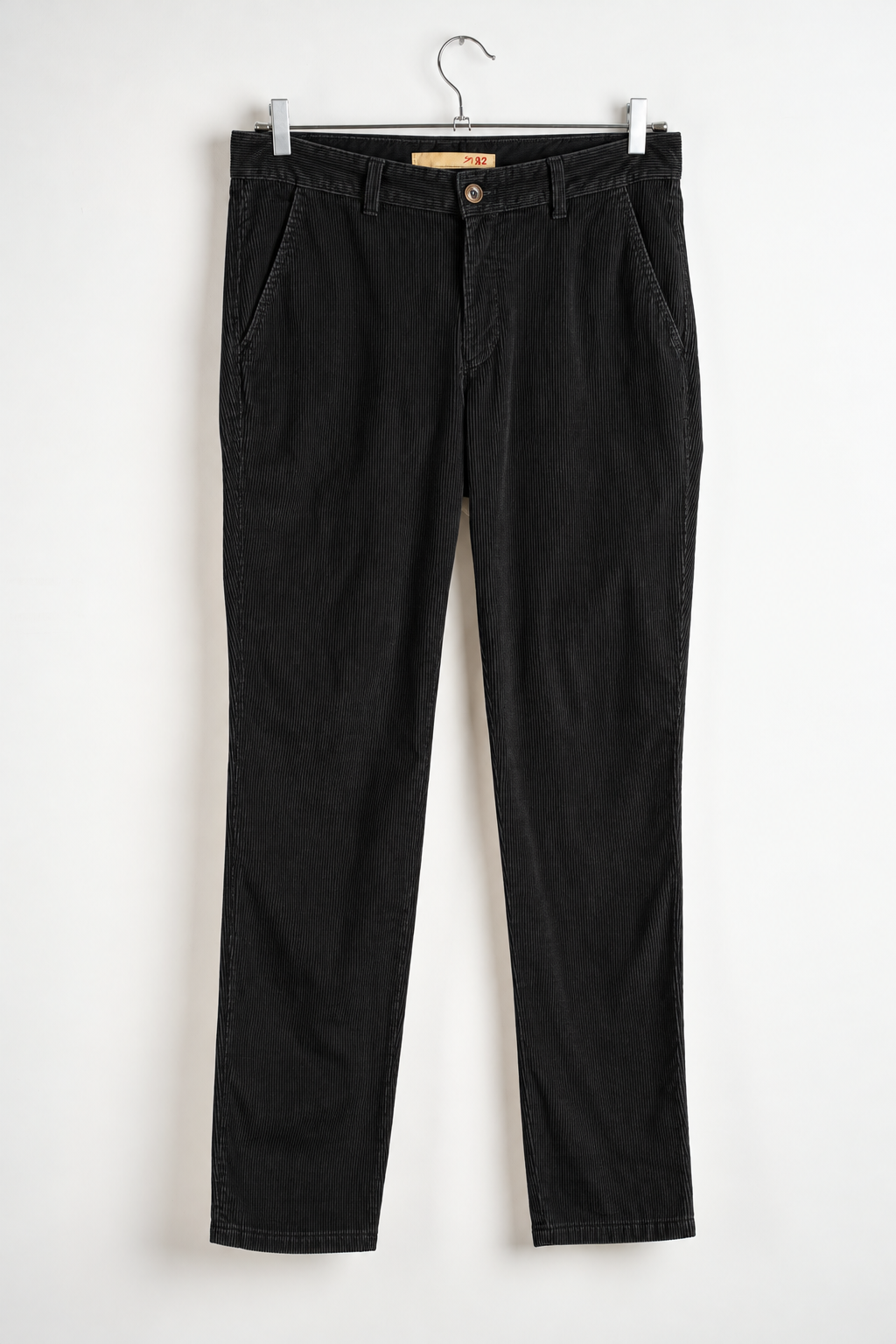 Pantalone chino velluto 1000 righe nero