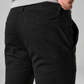 Pantalone chino in gabardina nero