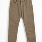 Pantalone 5 tasche gabardine fango