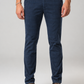 Pantalone chino in gabardina stampa micro indaco