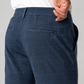 Pantalone chino in gabardina stampa micro indaco