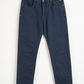 Pantalone 5 tasche gabardine blu