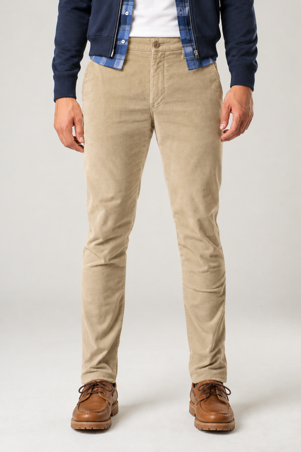 Pantalone chino velluto 1000 righe sabbia