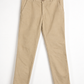 Pantalone chino in gabardina sabbia